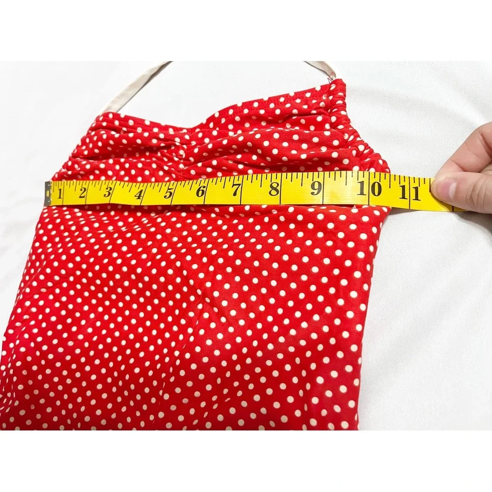 Juicy Couture Beach‎ Baby Girls Red Polka Dot Halter One Piece Swimsuit Size 10